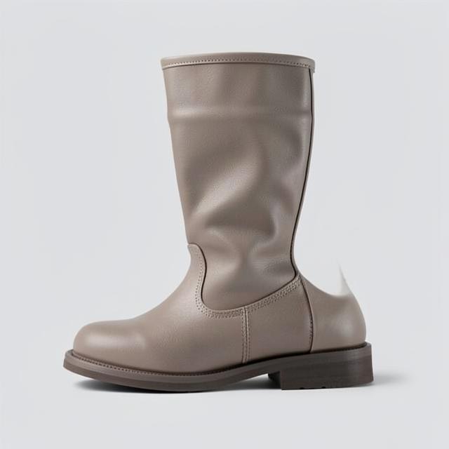 Riding boot, taupe
