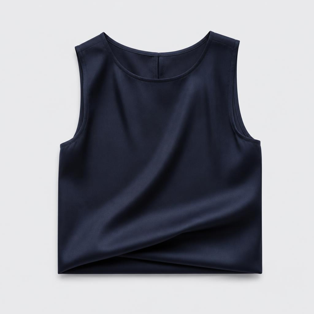 Silk-blend shell, ink